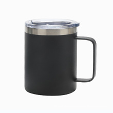 Wholesale Amazon  Double Wall Stainless Steel Coffee Mugs 10oz Wine Tumbler Cup Tumbler with Handle